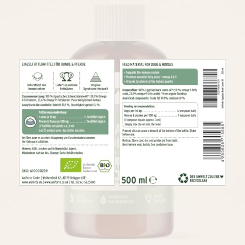 AniForte Ägyptisches BIO-Schwarzkümmelöl 500 ml - 8