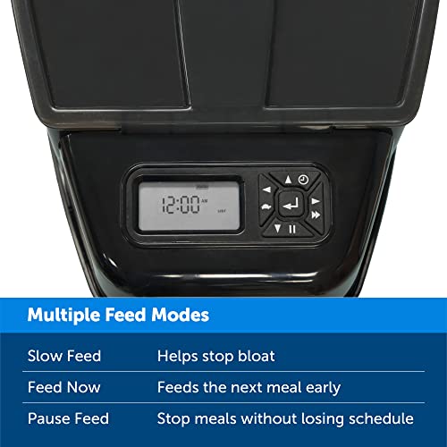 PetSafe Futterautomat, automatischer programmierbarer Futternapf mit Timer, Fressnapf, für Hunde und Katzen, 12 portionierbare Mahlzeiten, batteriebetrieben, digital, rutschfest - 3