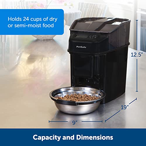 PetSafe Futterautomat, automatischer programmierbarer Futternapf mit Timer, Fressnapf, für Hunde und Katzen, 12 portionierbare Mahlzeiten, batteriebetrieben, digital, rutschfest - 5