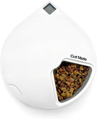 PetMate 80889 Cat Mate C500 Futterautomat für 5 Mahlzeiten