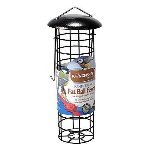 Kingfisher Premium Hammerschlaglackierung Fat Ball Feeder Futterspender für Vögel