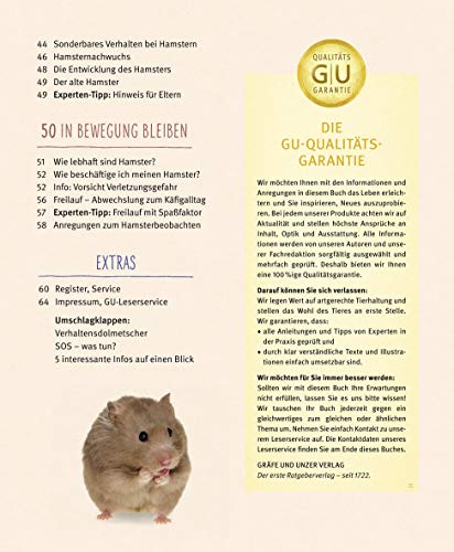Hamster: Pflege-Einmaleins für kleine Solokünstler (GU Tierratgeber) - 4