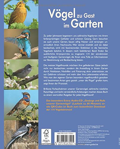 Vögel zu Gast im Garten: Beobachten, bestimmen, schützen (inkl. CD) - 2