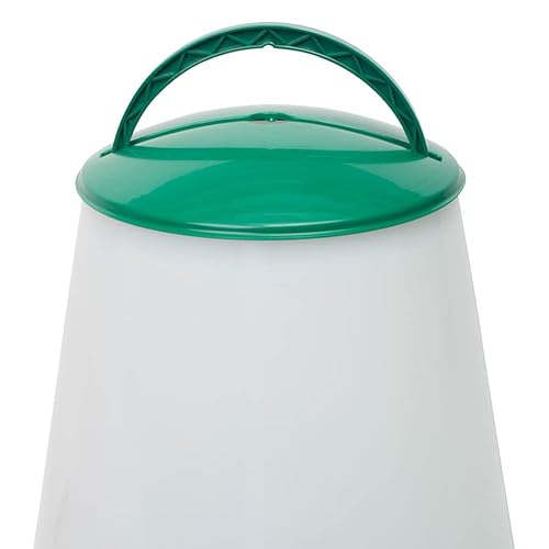 Geflügel-Futterautomat 10kg Hühnertrog, Futtertrog, Küken-Futtertrog, Wachtel-Futtertrog mit Deckel und Aufhängung - 3