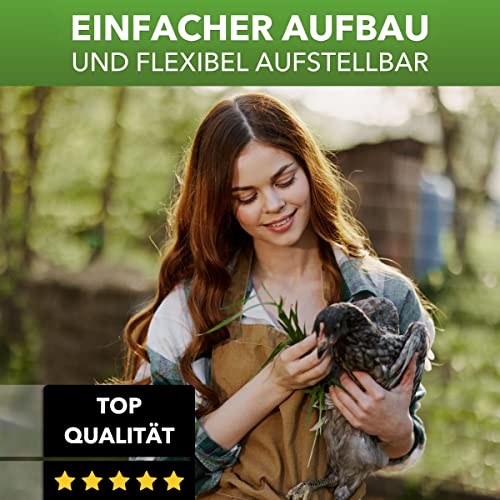 Geflügel-Futterautomat 10kg Hühnertrog, Futtertrog, Küken-Futtertrog, Wachtel-Futtertrog mit Deckel und Aufhängung - 7