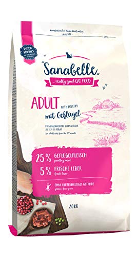Sanabelle Adult Geflügel Katzenfutter, 1er Pack (1 x 10 kg)