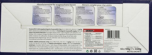 Felix So gut wie es aussieht Katzenfutter Fleischauswahl mit Huhn, Rind, Kaninchen, Lamm, 44 Beutel (44 x 100 g) - 2