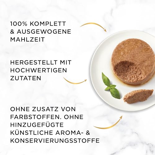 Gourmet Gold Katzenfutter Feine Pastete mit Thunfisch, 12er Pack (12 x 85 g) Dosen - 3