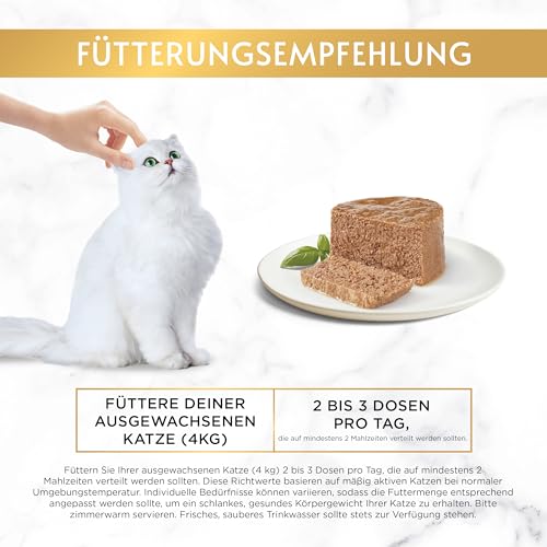 Gourmet Gold Katzenfutter Feine Pastete mit Thunfisch, 12er Pack (12 x 85 g) Dosen - 4