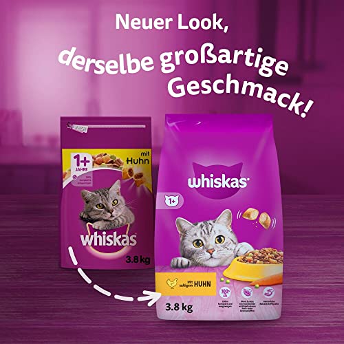 Whiskas 1+ Katzenfutter Huhn, 1er Pack (1 x 3.8 kg) - 2