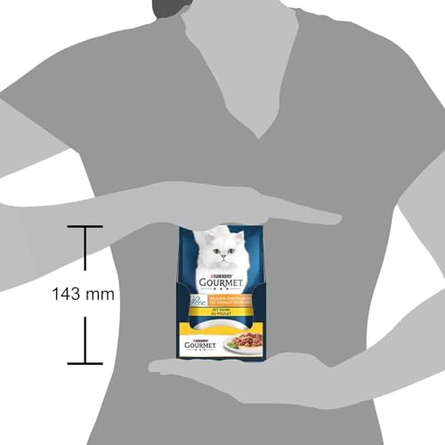 Gourmet Perle Katzenfutter Erlesene Streifen mit Huhn, 24er Pack (24 x 85 g) Beutel - 2