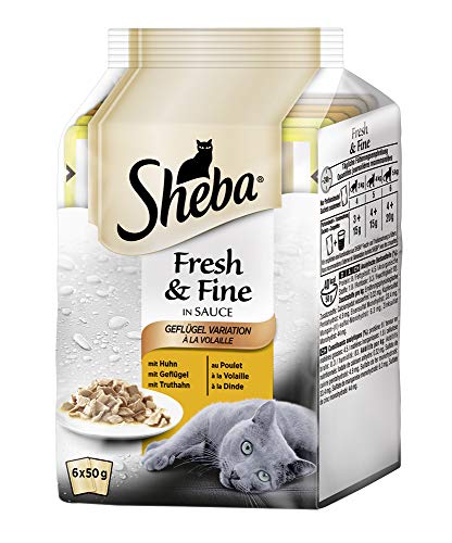 Sheba Fresh & Fine Katzenfutter Geflügel-Variation, 72 Beutel (72 x 50 g) - 2