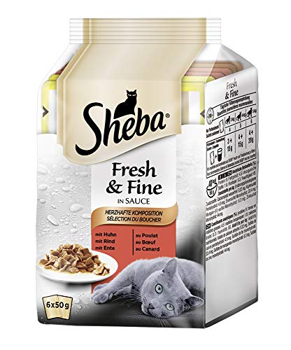 Sheba Fresh & Fine Katzenfutter Herzhafte Komposition, 72 Beutel (72 x 50 g) - 2