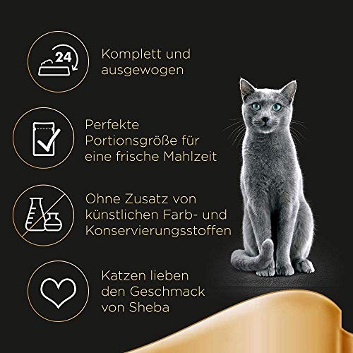 Sheba Fresh & Fine Katzenfutter Herzhafte Komposition, 72 Beutel (72 x 50 g) - 4