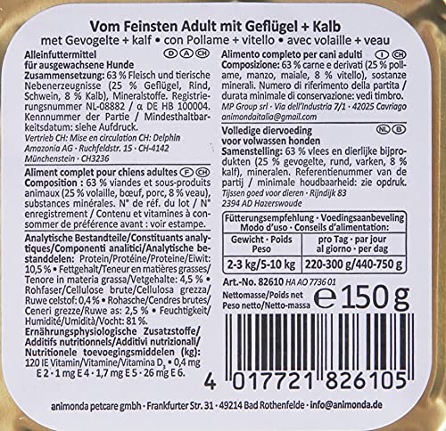 Animonda Vom Feinsten Adult Mix1 22 x 150 g Schale - 6