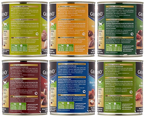 Animonda Gran Carno Hundefutter Adult Probierpack Adult Mix 2 (6 x 800 g) - 11