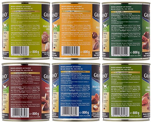 Animonda Gran Carno Hundefutter Adult Probierpack Adult Mix 2 (6 x 800 g) - 10