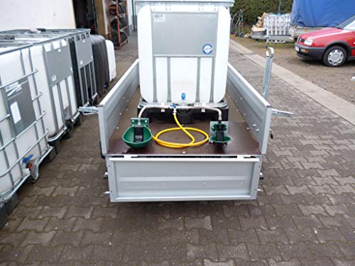 mobile Weidetränke/fahrbare Tränke 600 Liter mit STRAßENZULASSUNG IBC Tank - 3