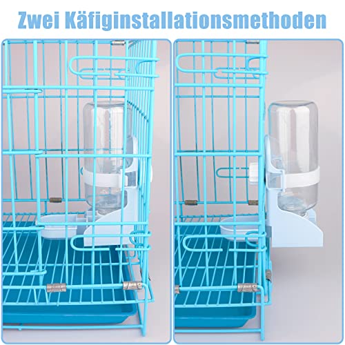 500ml Haustier Automatischer Wasserspender, [Boden/Hänge Doppelzweck] Diyife Kleintier Trinkflasche Abnehmbar und Leicht zu Reinigen, für Hamster Häschen Chinchilla Igel Eichhörnchen Frettchen - 5