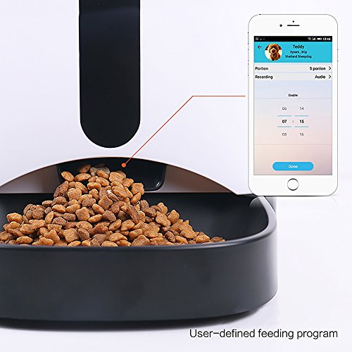 GemPet Automatic pet feeder PT-103 automatische Haustier Zufuhr mit Ihrem iPhone, Andriod oder andere intelligente Geräte gesteuert - 5