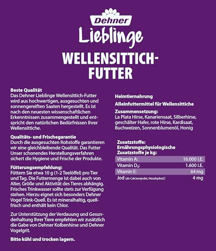 Dehner Lieblinge Wellensittichfutter - 2