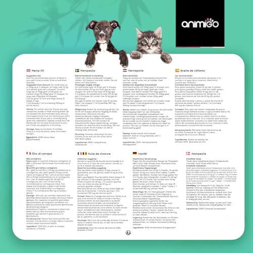 animigo Hanföl für Hunde & Katzen - 5