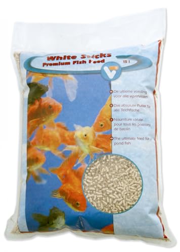 Fischfutter White Sticks Premium 15 L
