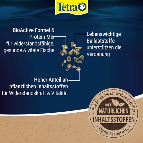 TetraPhyll Granules (Hauptfutter in Granulatform für alle pflanzenfressenden Zierfische, mit lebenswichtigen Ballaststoffen plus plus Präbiotika), 250 ml Dose - 4
