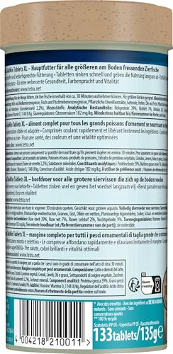 Tetra Tablets TabiMin XL (Futtertabletten für am Boden gründelnde Zierfische, für alle größeren bodenfressenden und scheuen Fische), 133 Tabletten Dose - 11