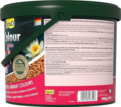 Tetra Pond Colour Sticks (Hauptfutter zur Entfaltung der natürlichen Farbenpracht aller Teichfische), 10 Liter Eimer - 11