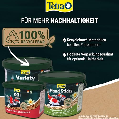 Tetra Pond Goldfish Mix Premium Hauptfutter (Futtermix aus besten Flocken), 10 Liter Eimer - 7