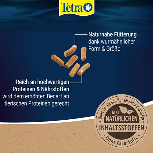 Tetra Cichlid Sticks (Hauptfutter für alle Cichliden und andere große Zierfische, schwimmfähige Futtersticks), 1 Liter Dose - 4