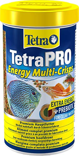 Tetra Pro Energy Premiumfutter (für alle tropischen Zierfische, mit Energiekonzentrat für extra Wohlbefinden, Vitaminstabilität und hoher Nährwert, konzentrierter Nährstoffgehalt Omega-3 Fettsäuren), 500 ml Dose
