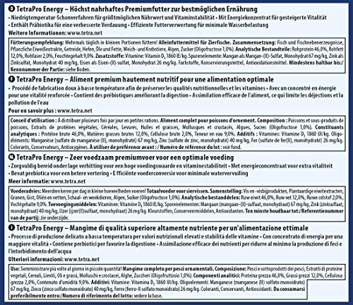 Tetra Pro Energy Premiumfutter (für alle tropischen Zierfische, mit Energiekonzentrat für extra Wohlbefinden, Vitaminstabilität und hoher Nährwert, konzentrierter Nährstoffgehalt Omega-3 Fettsäuren), 500 ml Dose - 2