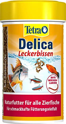 TetraDelica Bloodworms (Naturfutter für Zierfische, enthält zu 100% gefriergetrocknete rote Mückenlarven), 100 ml Dose - 3