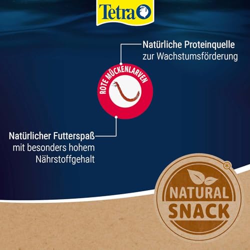 TetraDelica Bloodworms (Naturfutter für Zierfische, enthält zu 100% gefriergetrocknete rote Mückenlarven), 100 ml Dose - 4