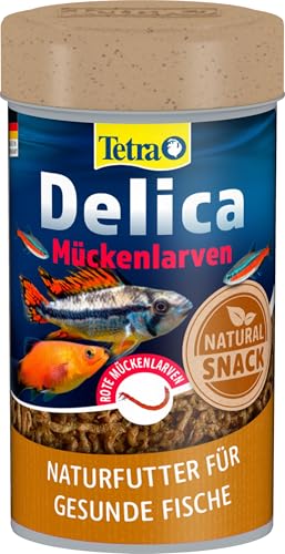 TetraDelica Bloodworms (Naturfutter für Zierfische, enthält zu 100% gefriergetrocknete rote Mückenlarven), 100 ml Dose - 5