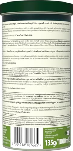 Tetra Pond Sticks Mini (Hauptfutter für alle kleineren Gartenteichfische in Form von schwimmfähigen Sticks), 1 Liter Dose - 11
