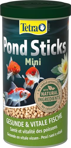 Tetra Pond Sticks Mini (Hauptfutter für alle kleineren Gartenteichfische in Form von schwimmfähigen Sticks), 1 Liter Dose - 10