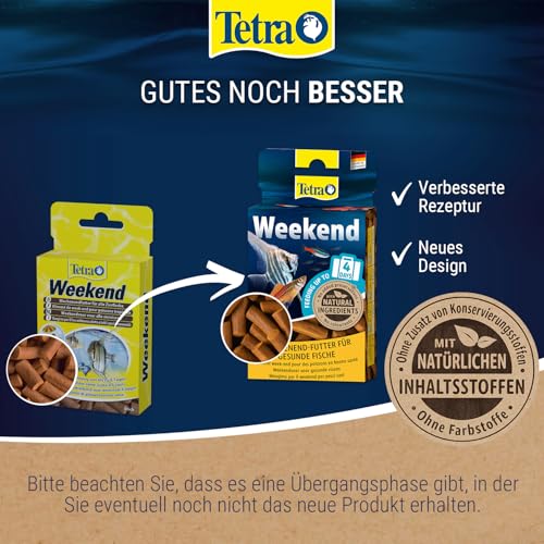 TetraMin Weekend Wochenendfutter (kompakte Futtersticks für die Versorgung aller Zierfische am Wochenende bzw. Über Zeitraum der Abwesenheit bis zu 6 Tagen), 20 Stück - 4