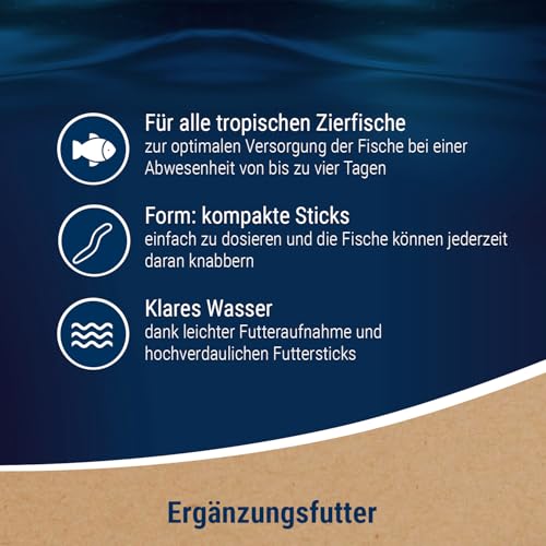 TetraMin Weekend Wochenendfutter (kompakte Futtersticks für die Versorgung aller Zierfische am Wochenende bzw. Über Zeitraum der Abwesenheit bis zu 6 Tagen), 20 Stück - 7